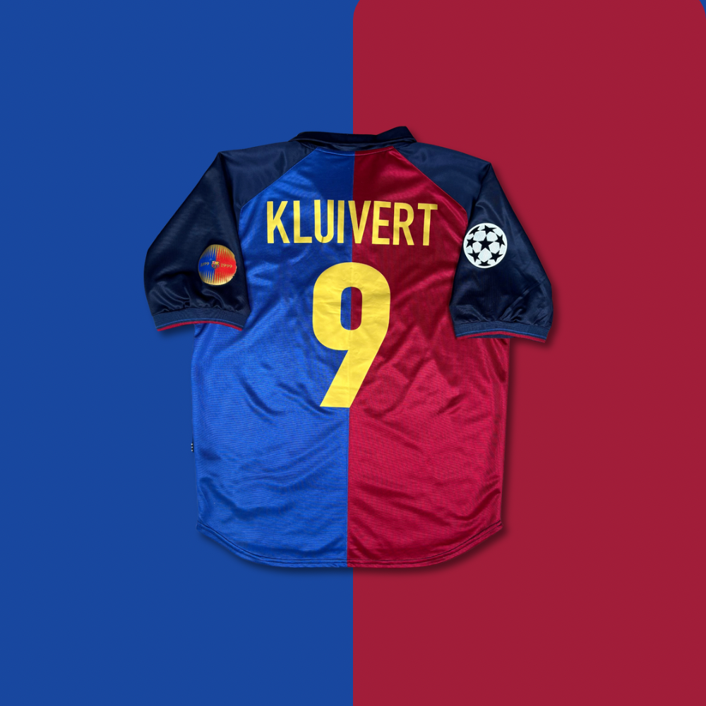 1999/00 Barcelona Centenary Shirt - Kluivert - M