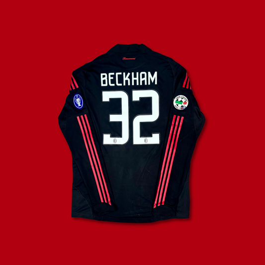 2008/09 AC Milan Third Longsleeve Shirt - Player Issue - Beckham - L