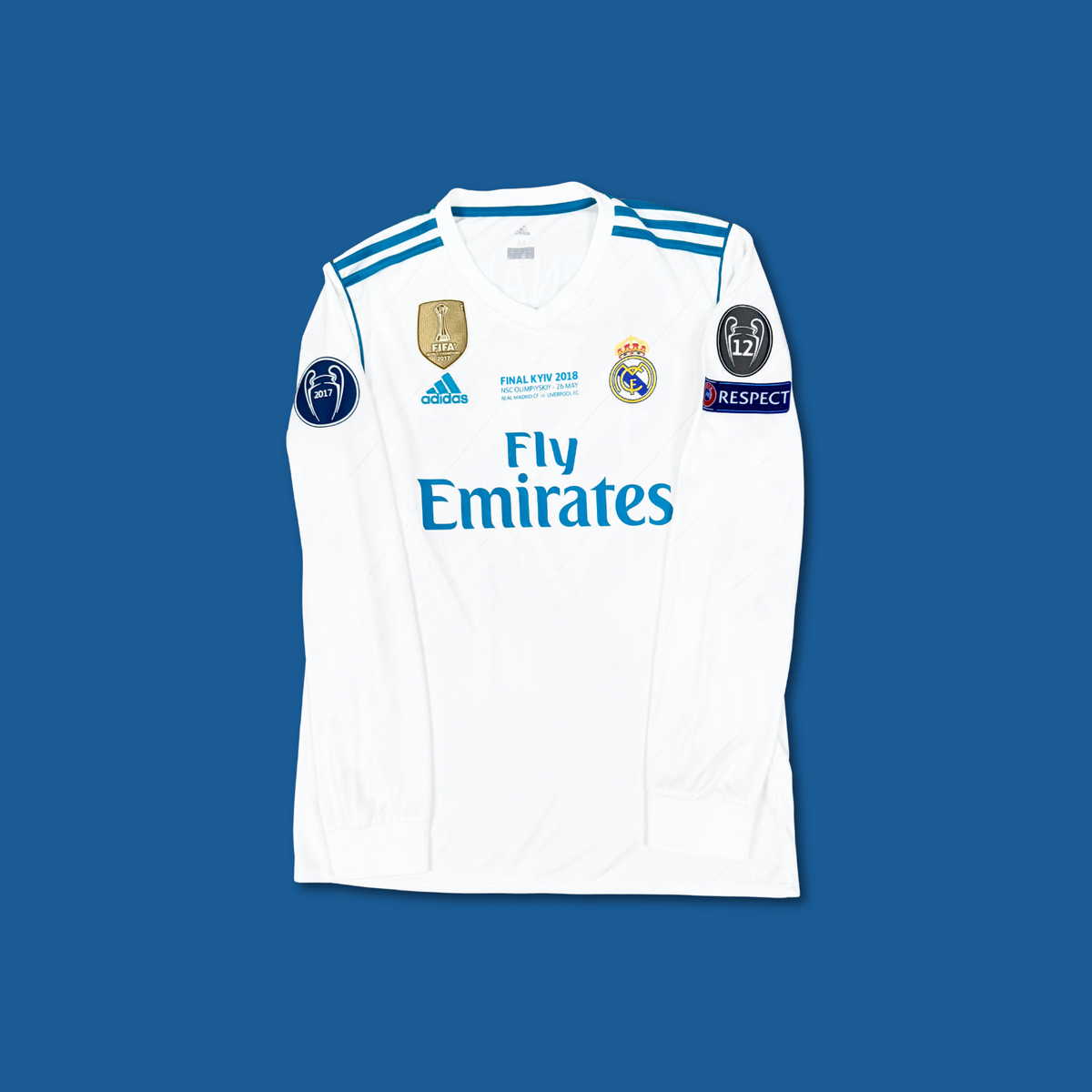 2017/18 Real Madrid Home Longsleeve Shirt - Cristiano Ronaldo - M