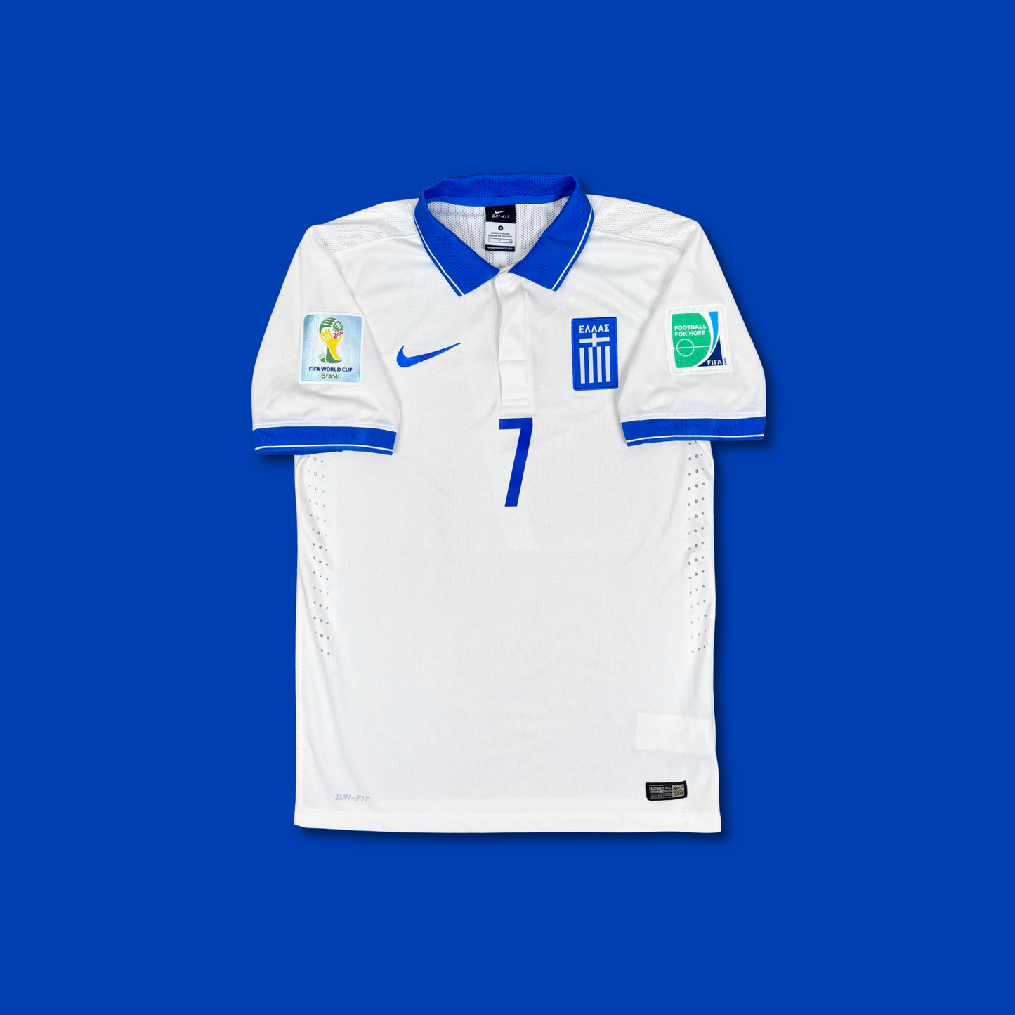 2014/15 Greece Home Shirt - P2R - Samaras - S