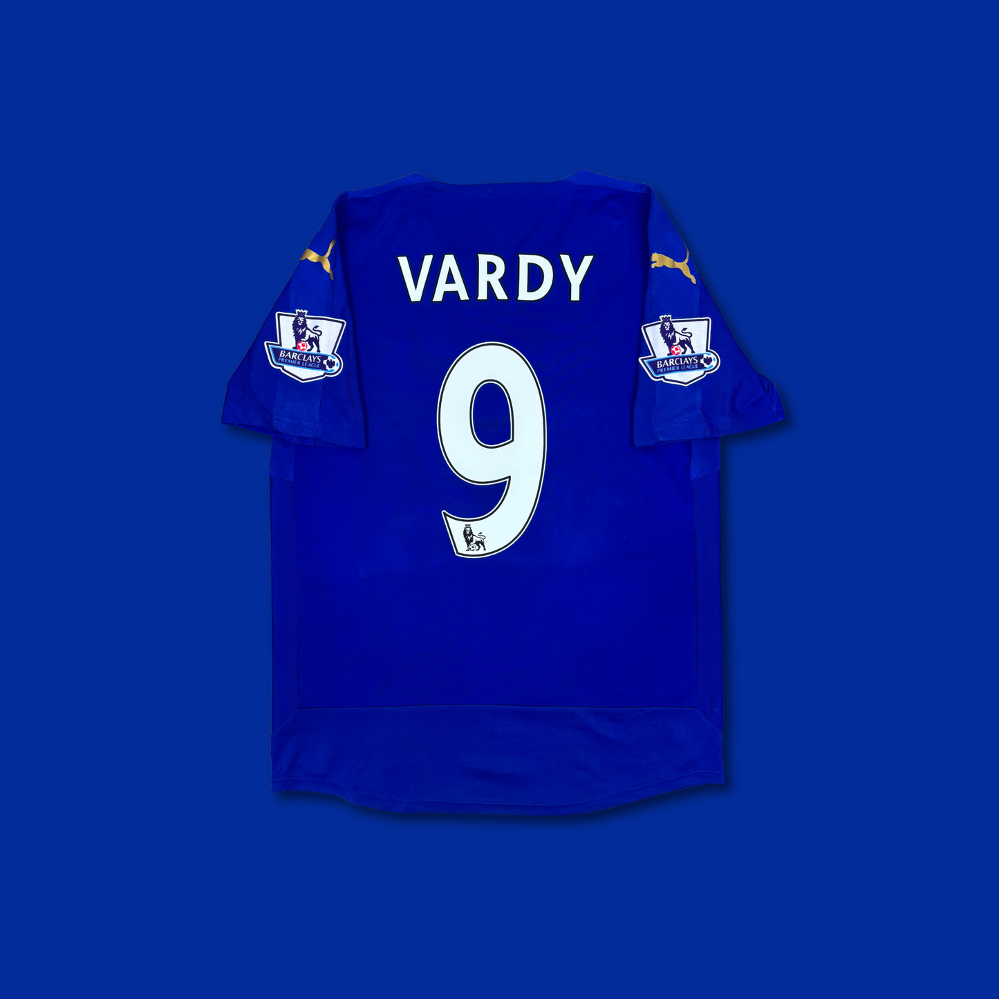 2015/16 Leicester City Home Shirt - Vardy - L