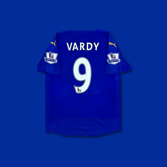 2015/16 Leicester City Home Shirt - Vardy - L