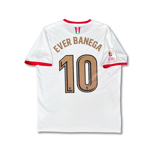 2017/18 Sevilla Home Copa del Rey Shirt - Ever Banega - L