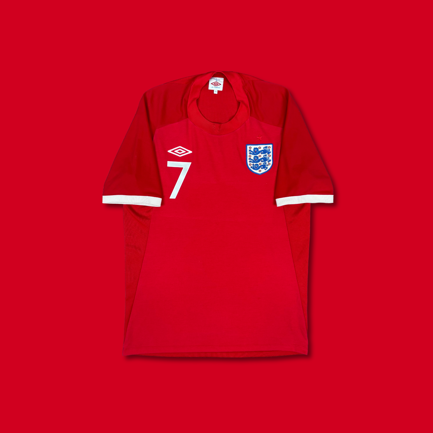 2010/11 England Away Shirt - Beckham - M