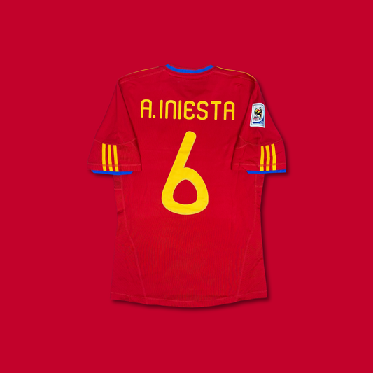 2010/11 Spain Home Shirt - Iniesta - S