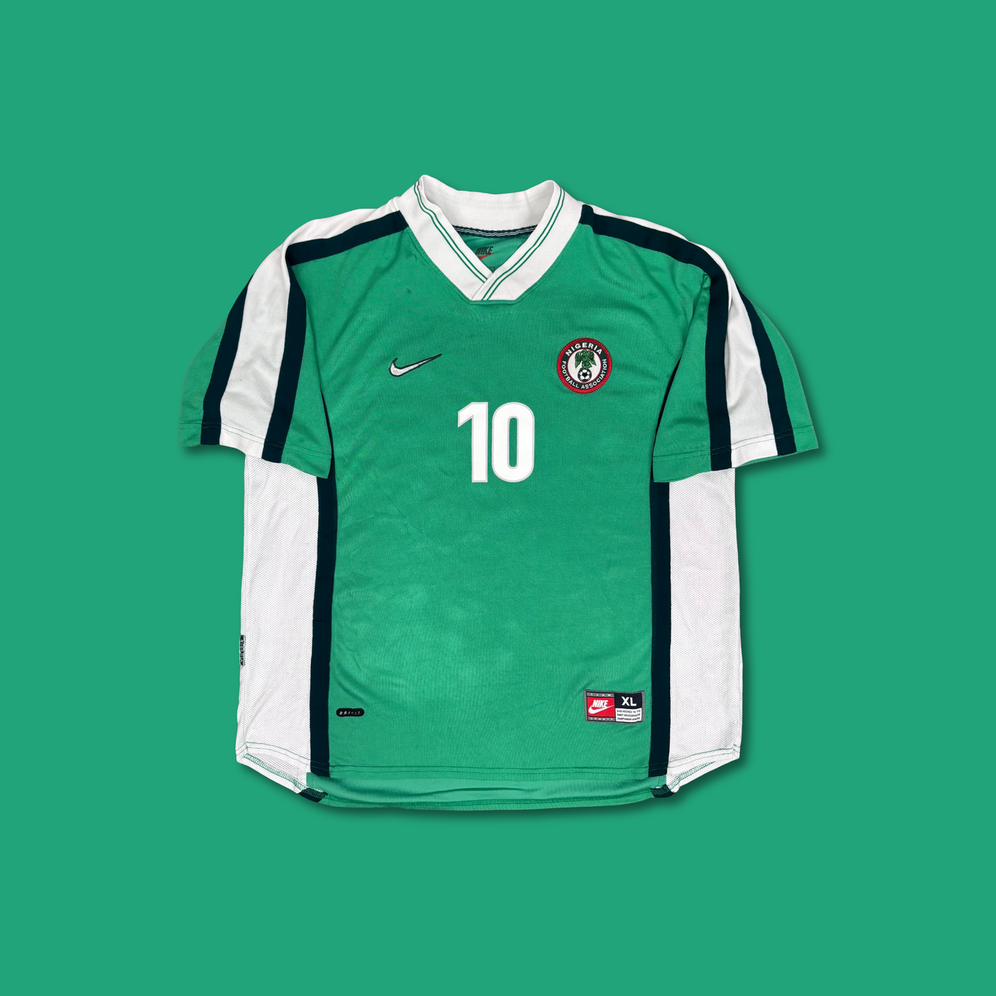 1998/99 Nigeria Home Shirt - Okocha - XL