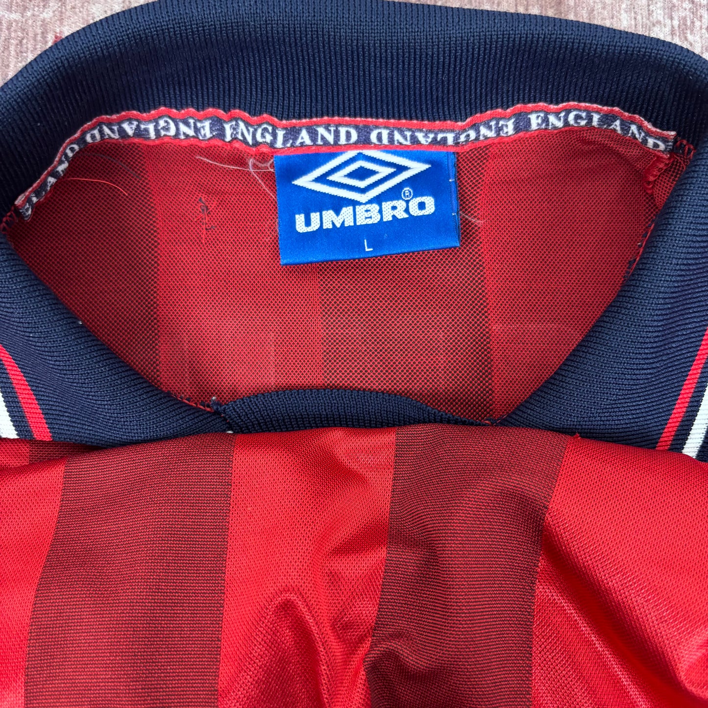 1998/99 England Away Shirt - Beckham - L