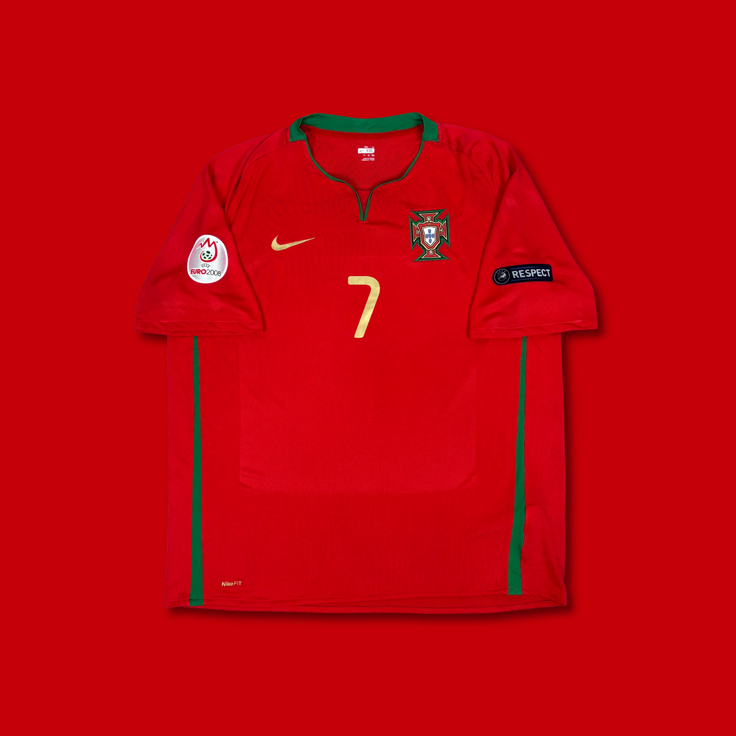 2008/09 Portugal Home Shirt - Ronaldo - XL