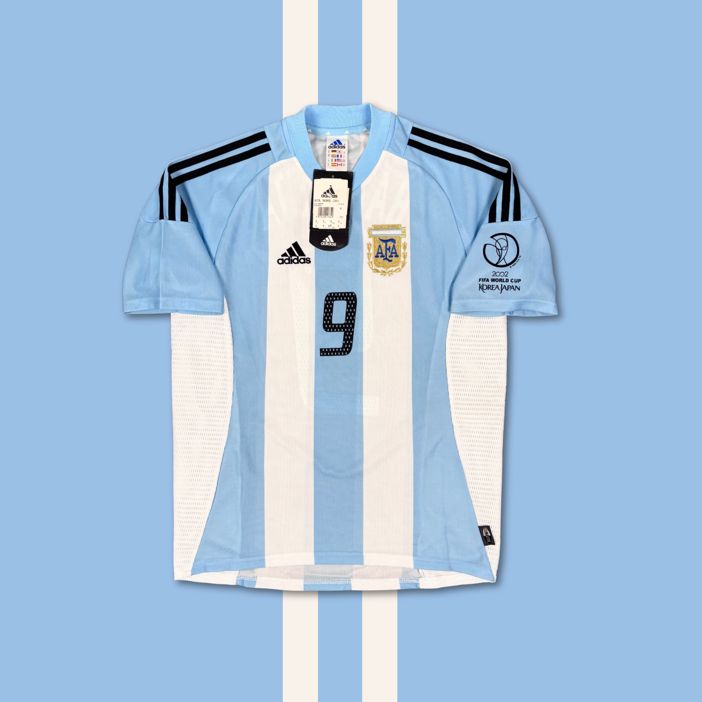2002/03 Argentina Home Shirt - Batistuta - New with Tag - S