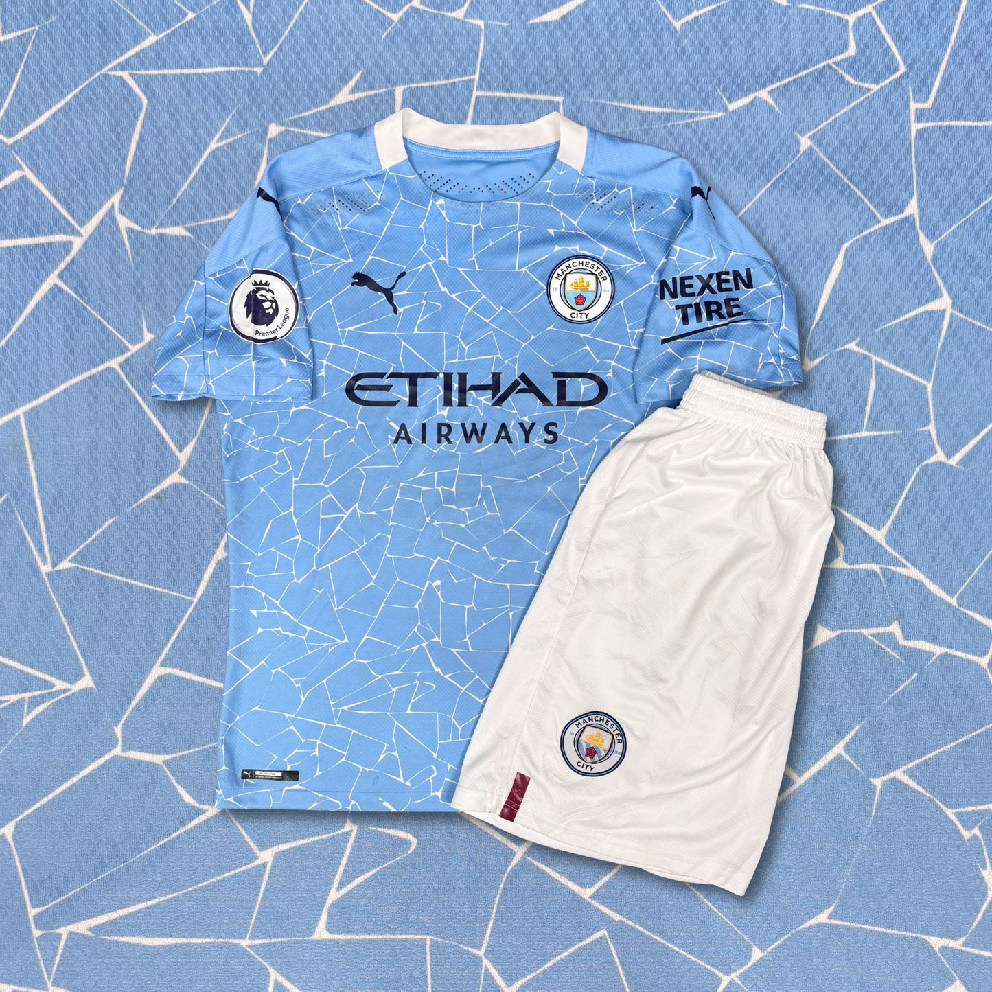 2020/21 Manchester City Home Shirt - Player Issue - De Bruyne - L