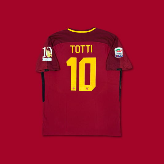 2017/18 AS Roma Home Shirt - Player Issue - Totti - XL