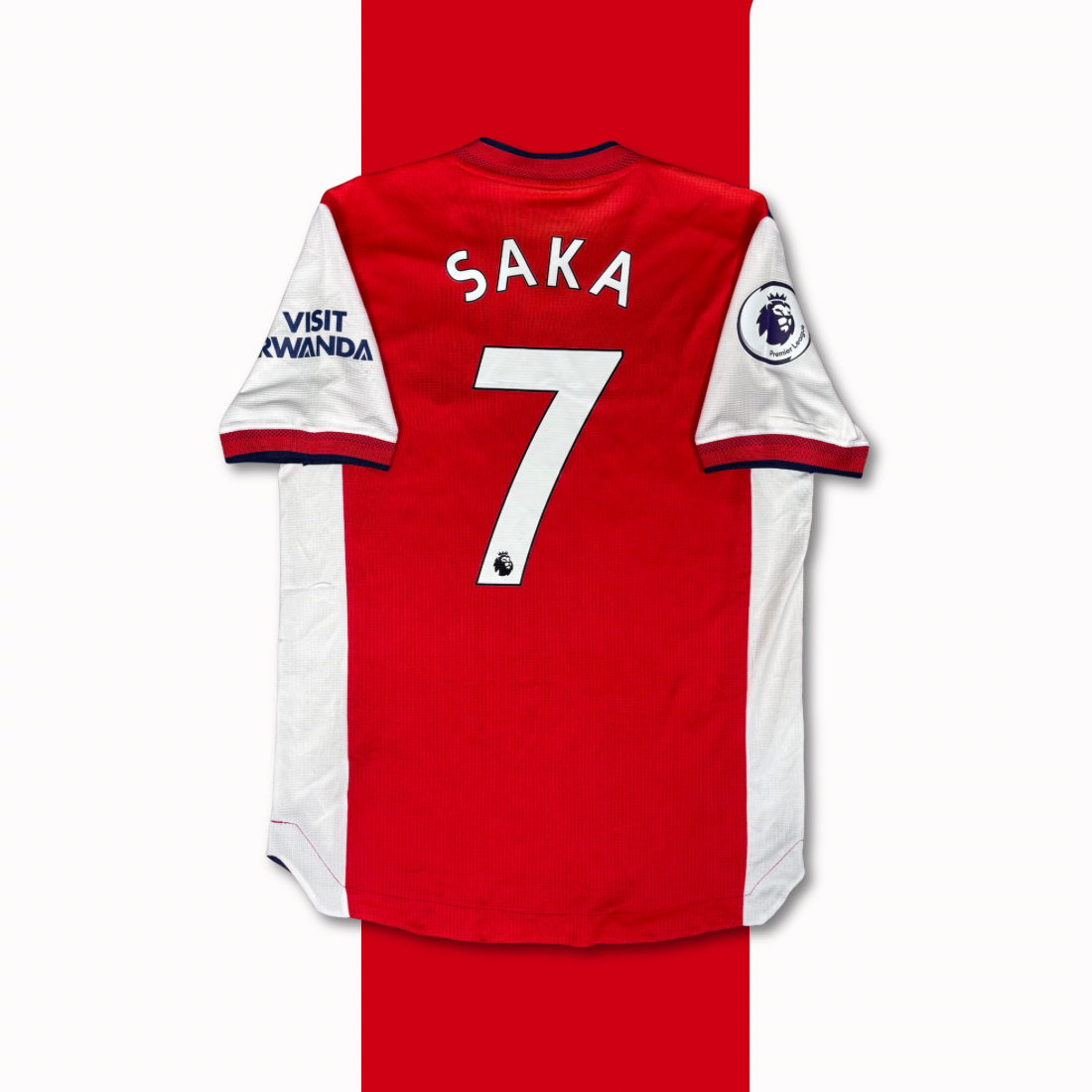 2021/22 Arsenal Home Shirt - Player Issue - Saka - M
