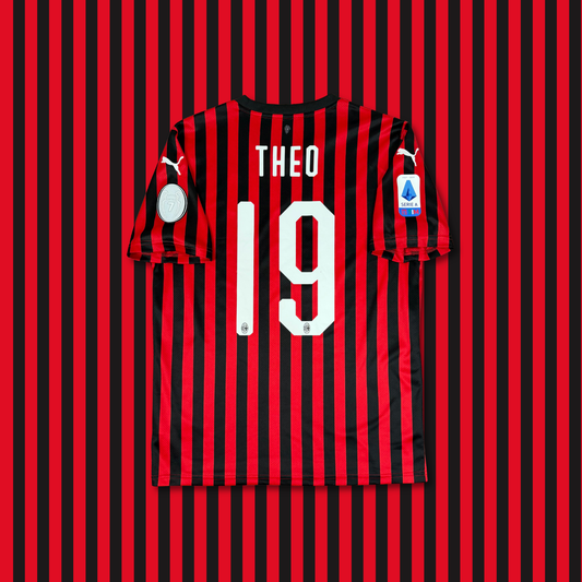 2019/20 AC Milan Home Shirt - Theo - M