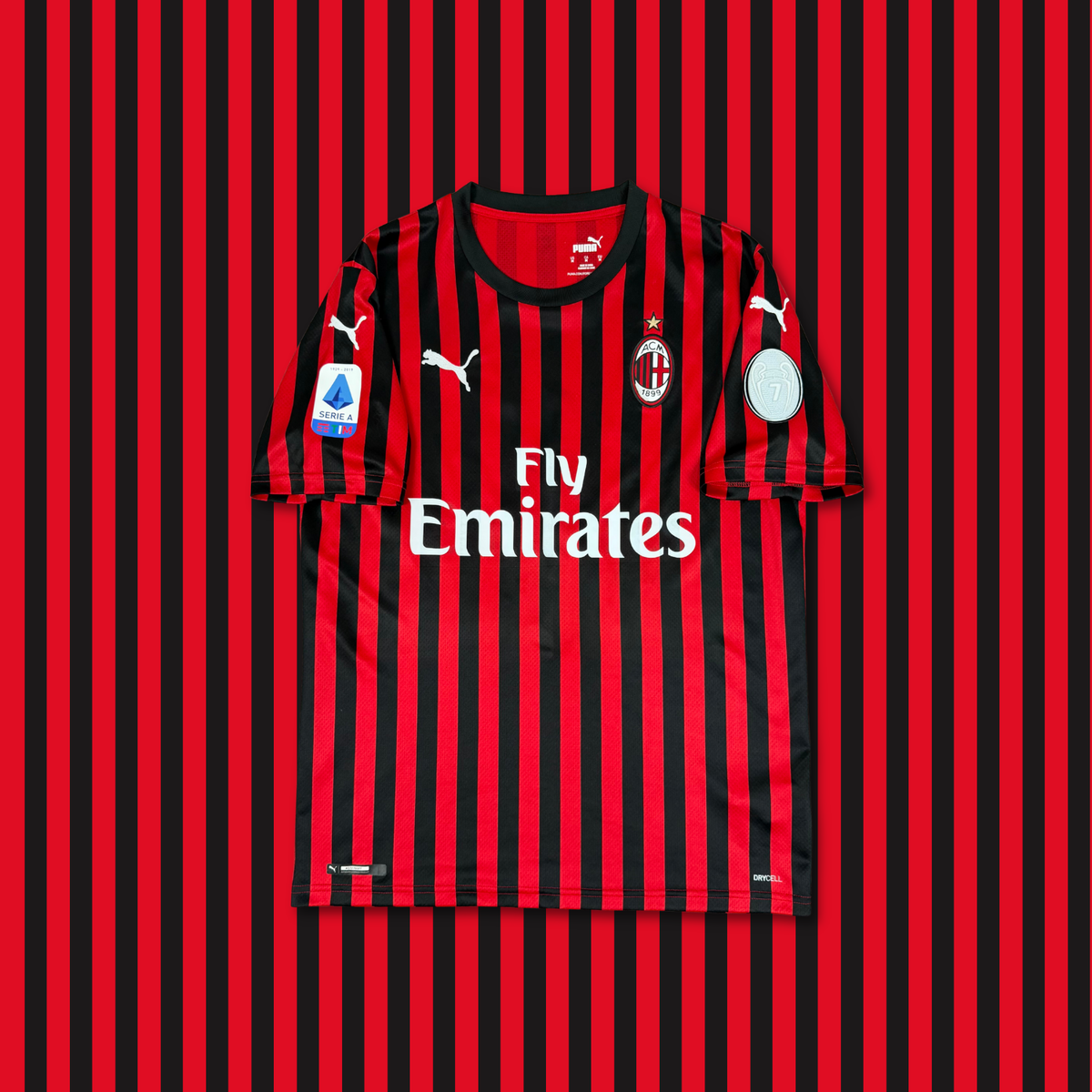 2019/20 AC Milan Home Shirt - Theo - M