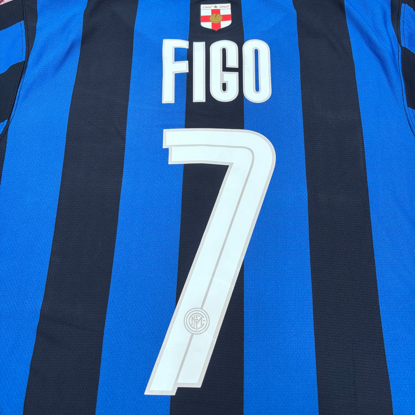 2007/08 Inter Milan Centenary Home Shirt - Figo - M - New with Tag