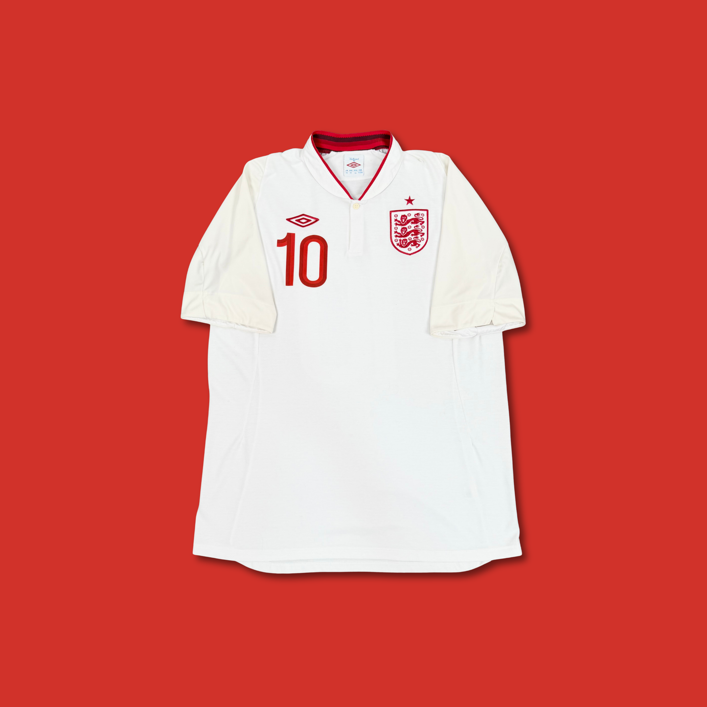 2012/13 England Home Shirt - Rooney - L