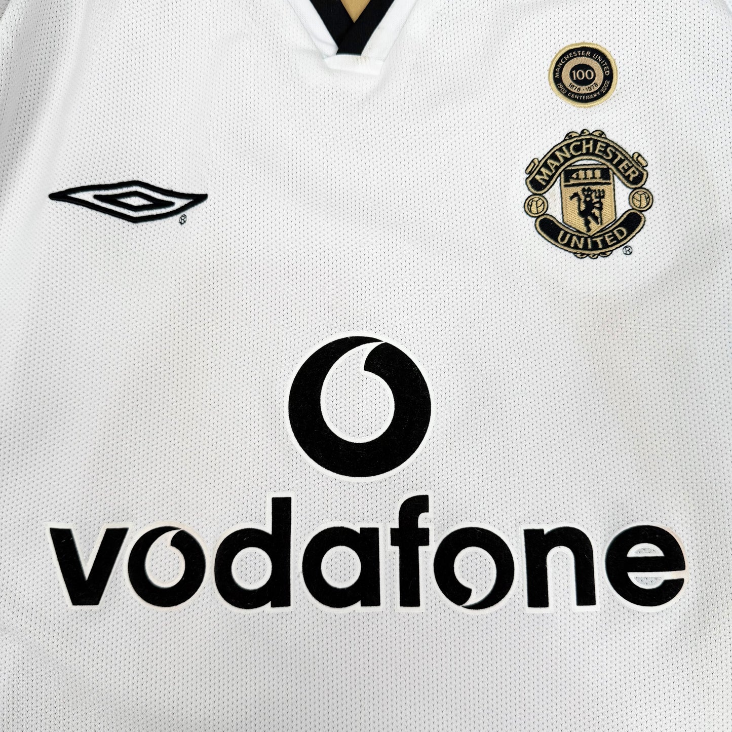 2001/02 Manchester United Centenary Away Shirt - Beckham - M