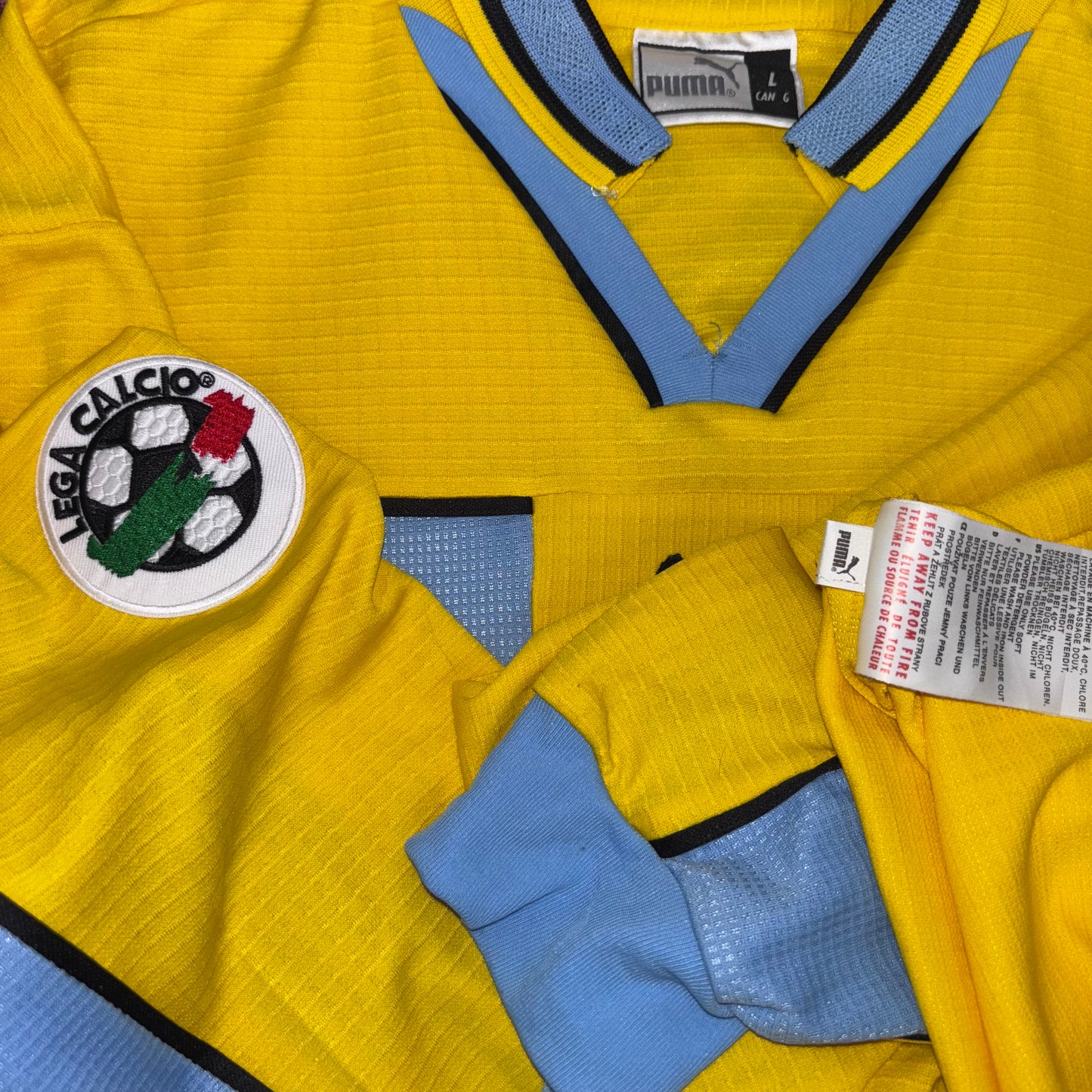 1998/99 Lazio Away Longsleeve Shirt - Player Issue - Boksic - L