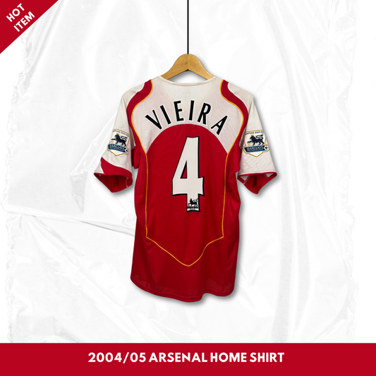 2004/05 Arsenal Home Shirt - Vieira - S