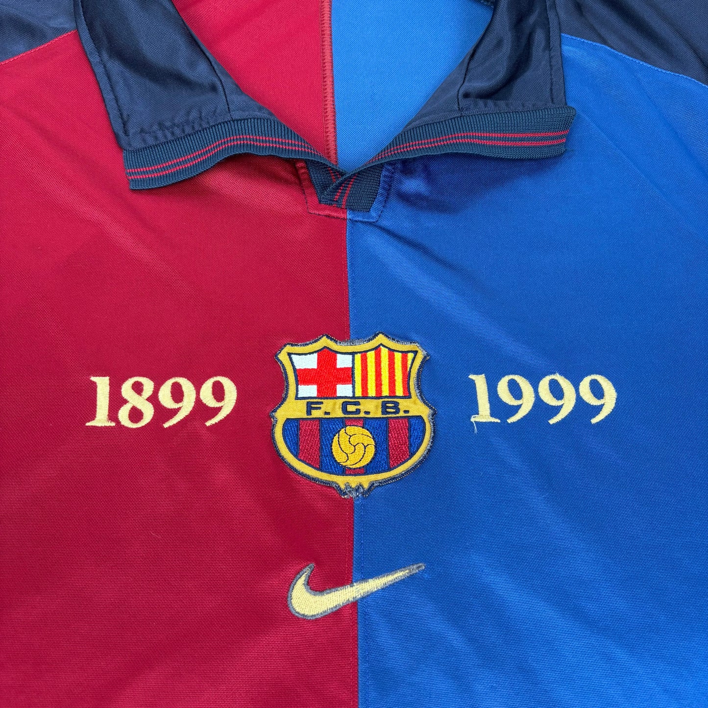 1999/00 Barcelona Home Centenary Shirt - Puyol - XL