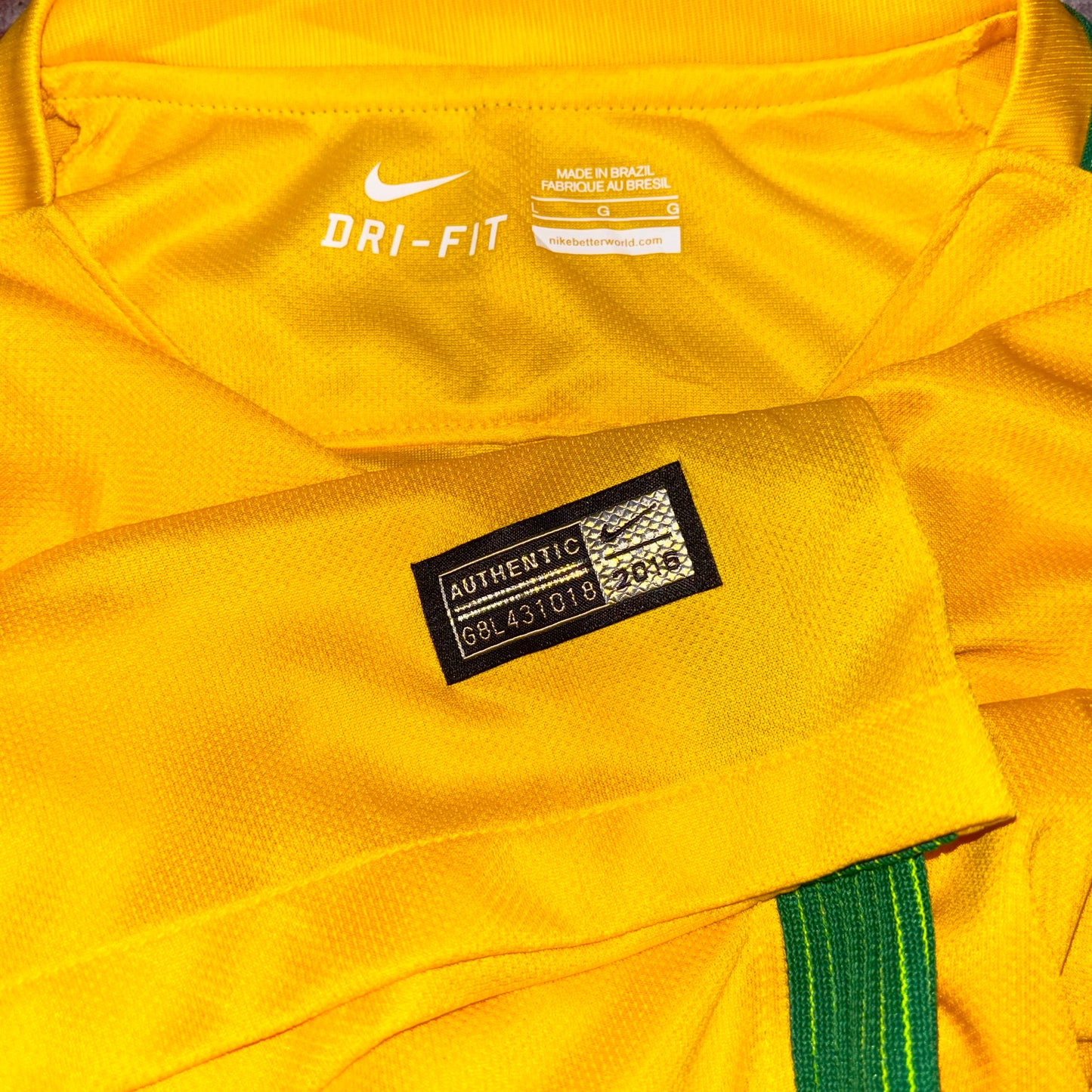 2017/18 Brazil Home Shirt - Neymar JR - L
