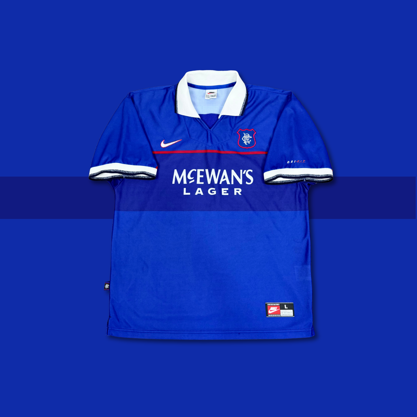 1997/98 Rangers Home Shirt - Gattuso - L