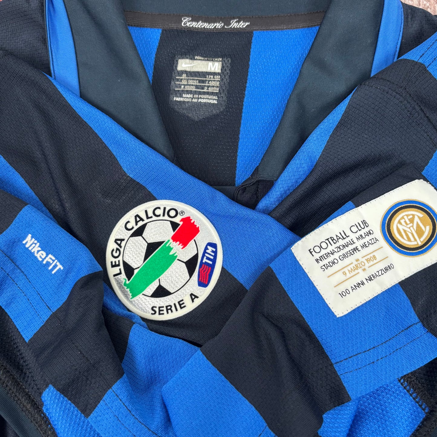 2007/08 Inter Milan Centenary Home Shirt - Adriano - M