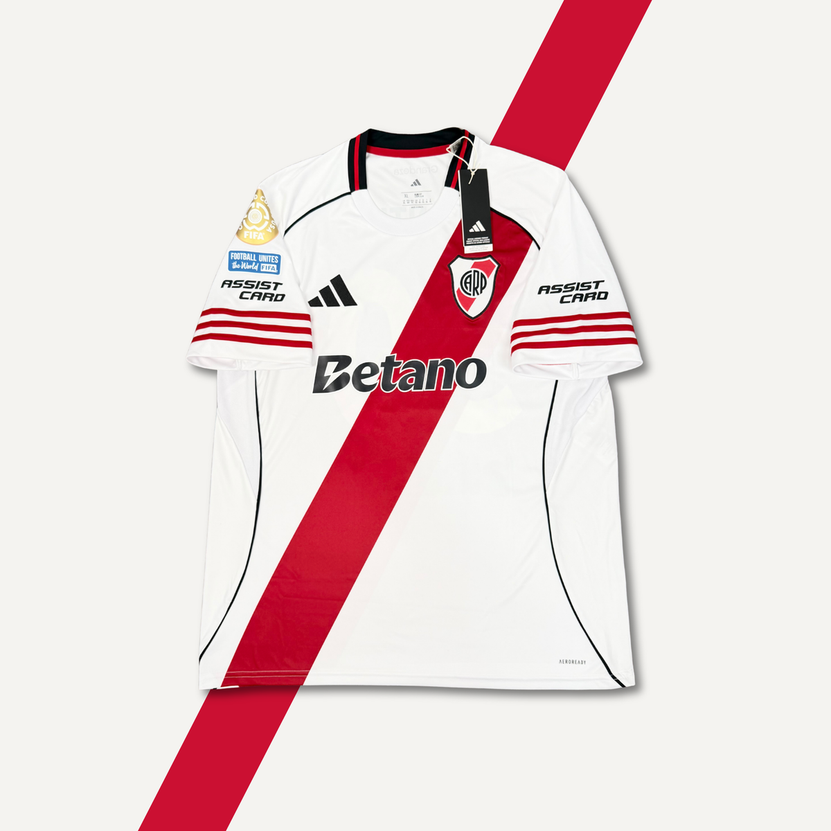 2026/27 River Plate Home Shirt - Mastantuono - New with Tags - XL