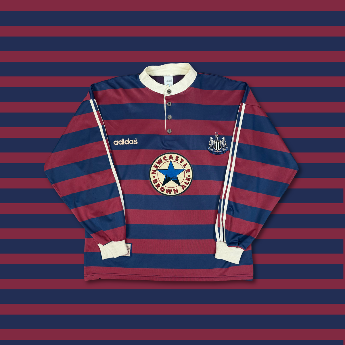 1995/96 Newcastle Away Longsleeve Shirt - Ginola - XL
