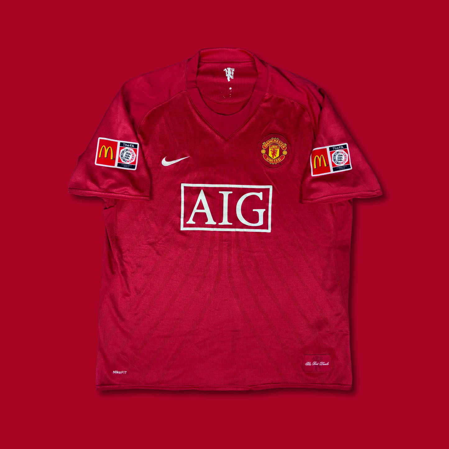 2007/08 Manchester United Home Shirt - Ronaldo - XL