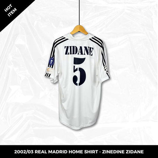 2002/03 Real Madrid Home Shirt - Zidane
