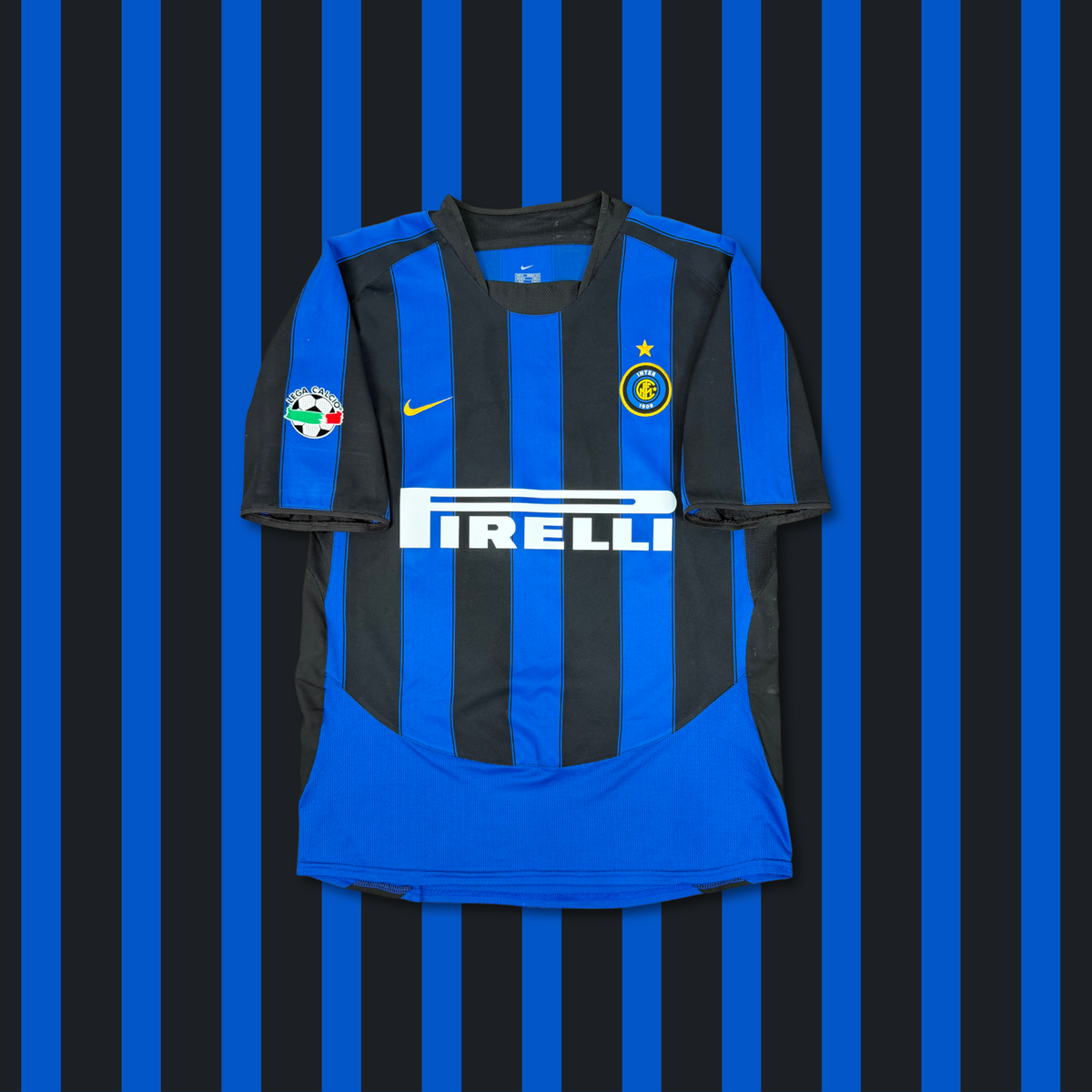 2003/04 Inter Milan Home Shirt - Van der Meyde - M
