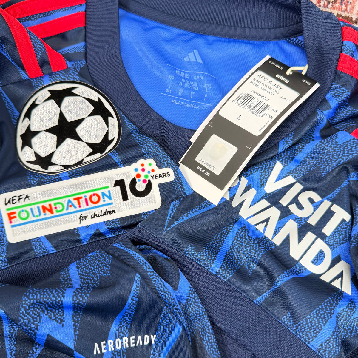 2025/26 Arsenal Away Shirt - Calafiori - New with Tag - L