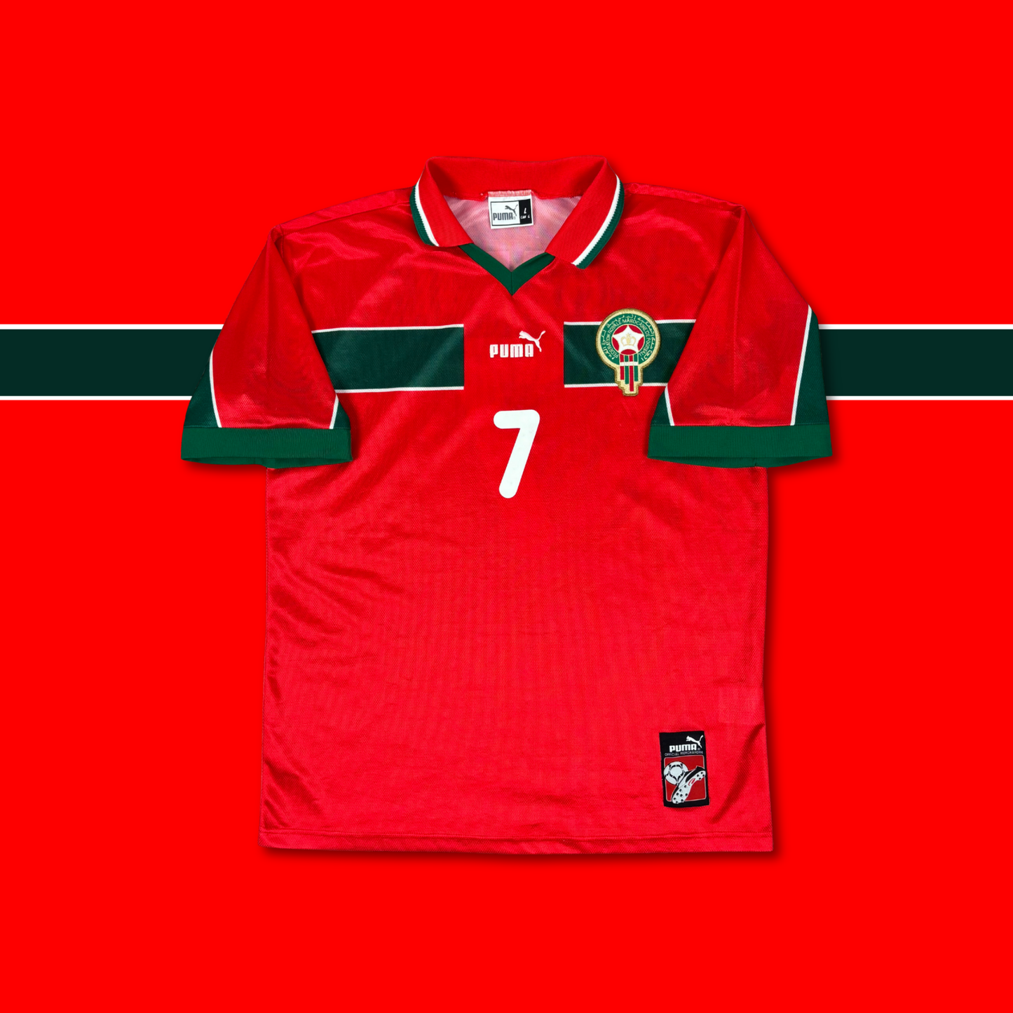 1998/99 Morocco Home Shirt - Hadji - L