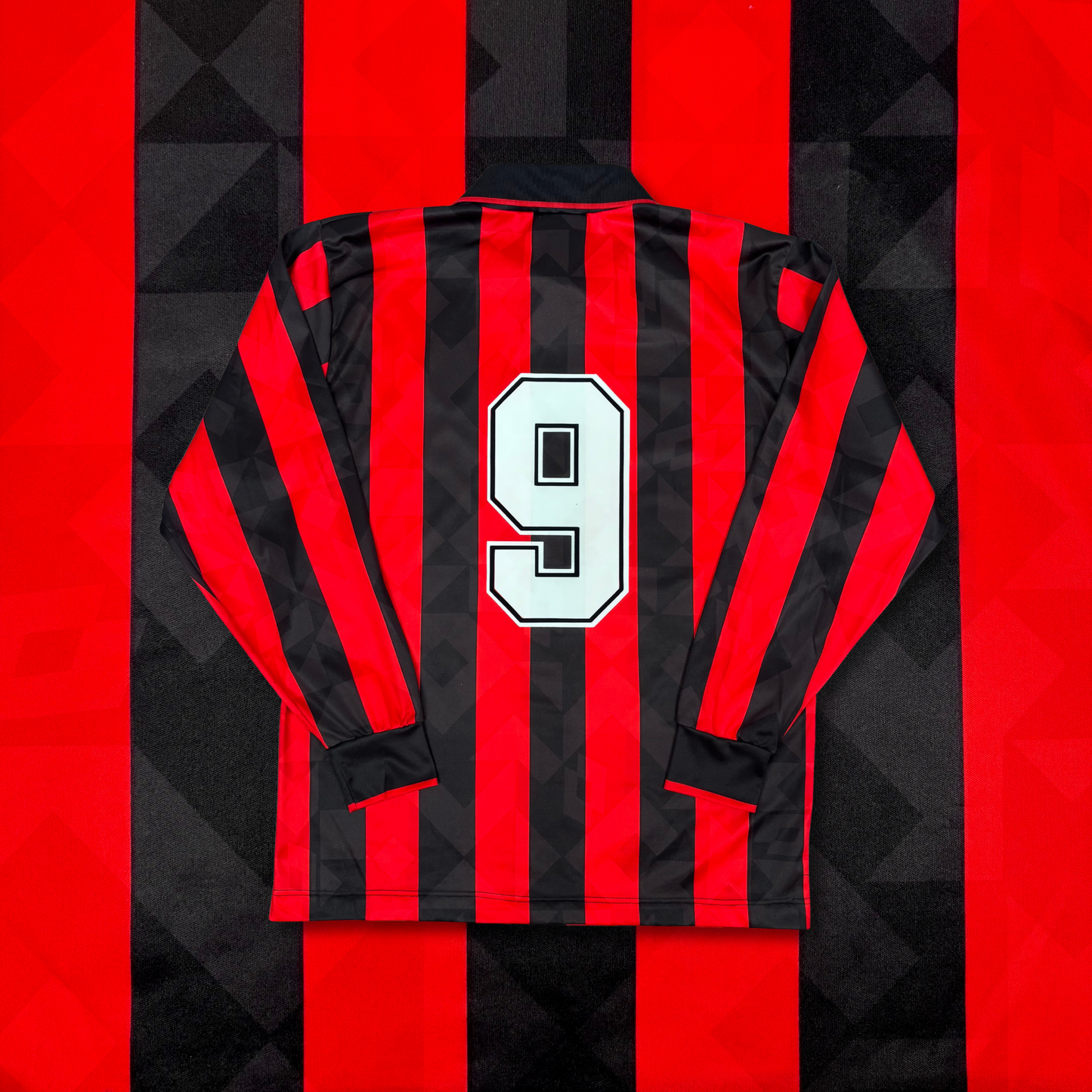 1993/94 AC Milan Home Longsleeve Shirt - Van Basten - M