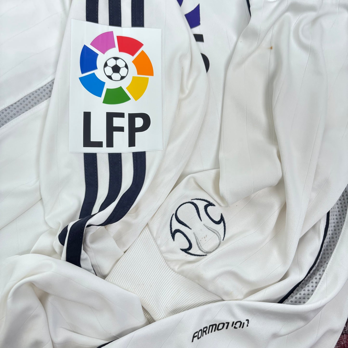 2006/07 Real Madrid Home Longsleeve Shirt - Player Issue - Beckham - L