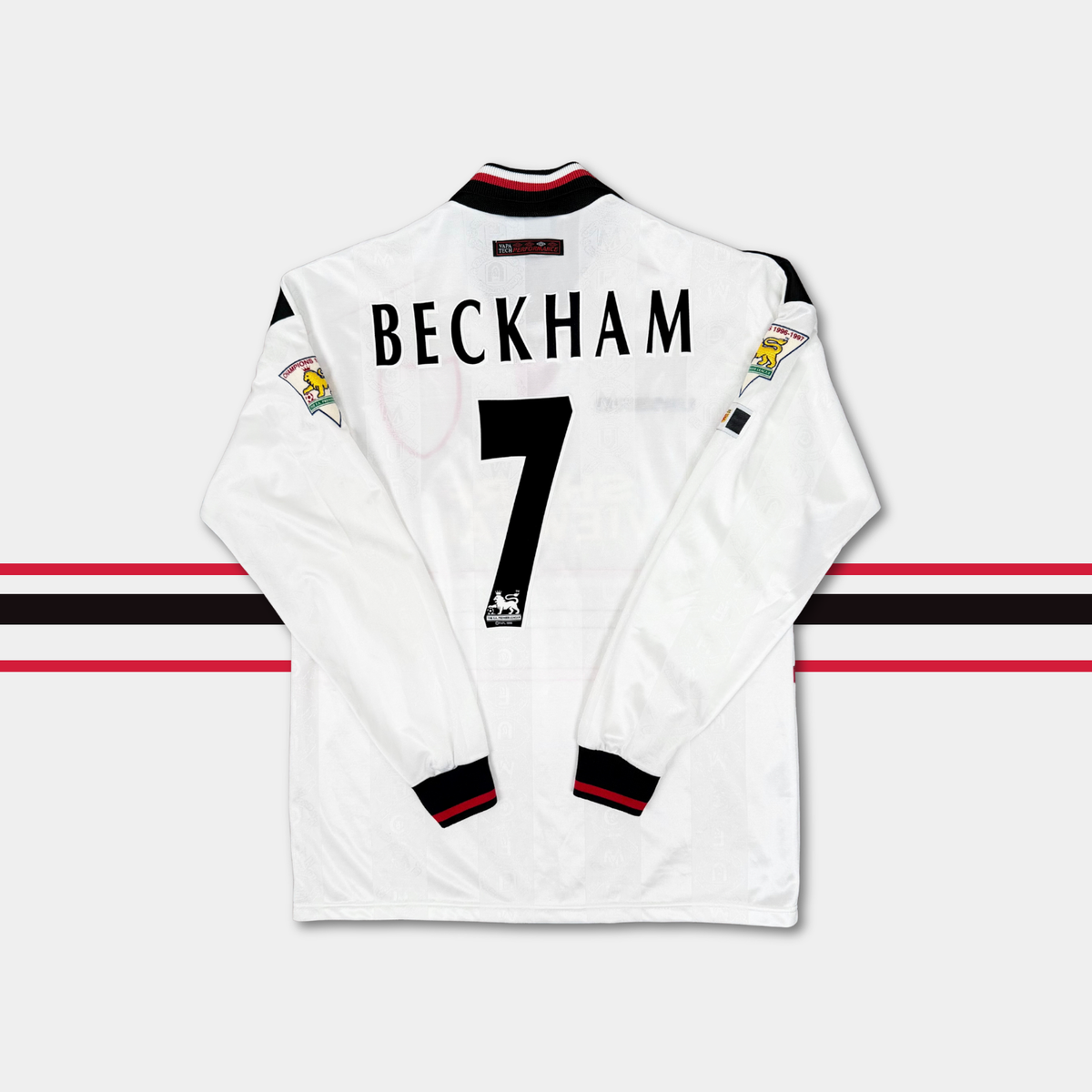 1998/99 Manchester United Away Home Longsleeve Shirt - Beckham - L