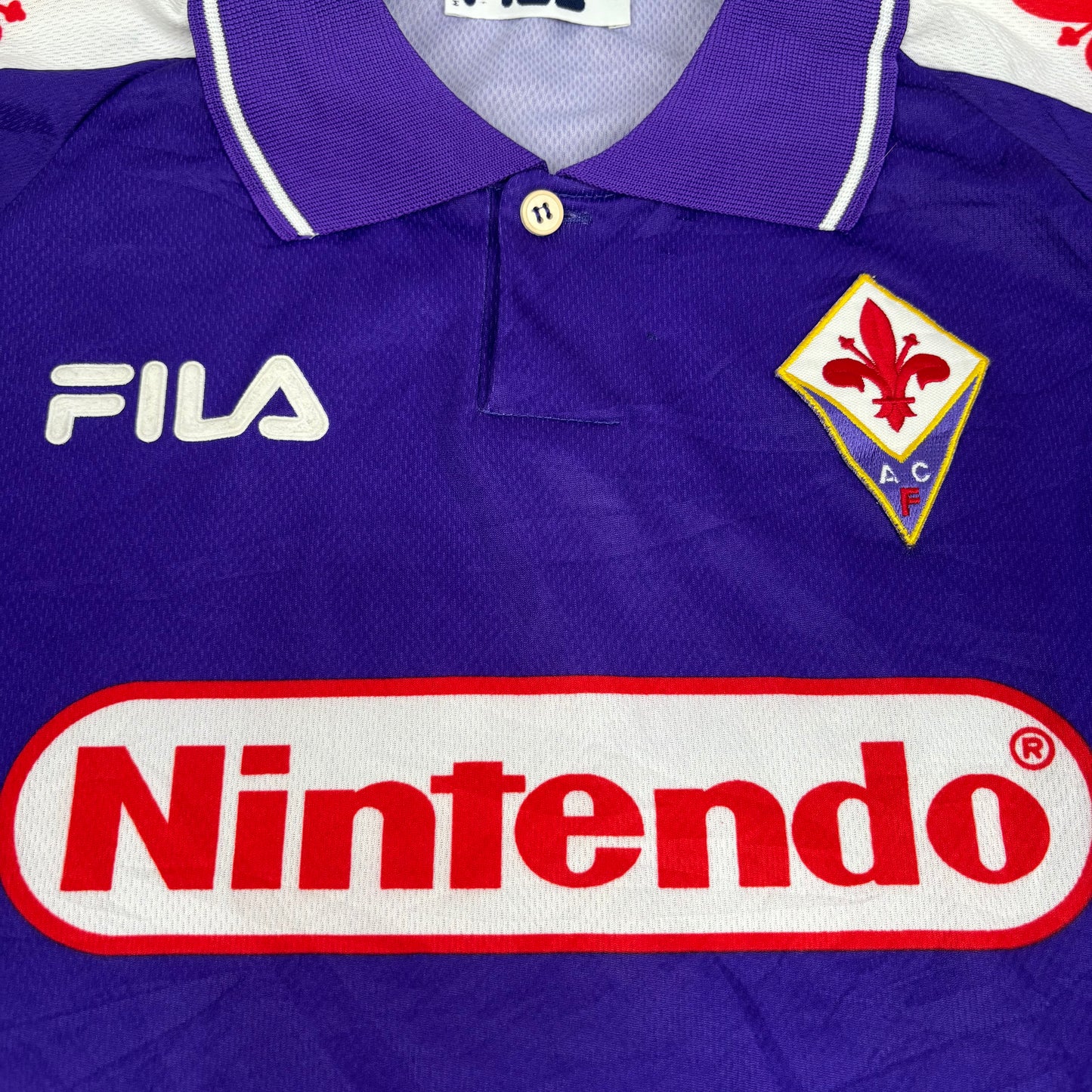1998/99 AC Fiorentina Home Shirt - Batistuta - M