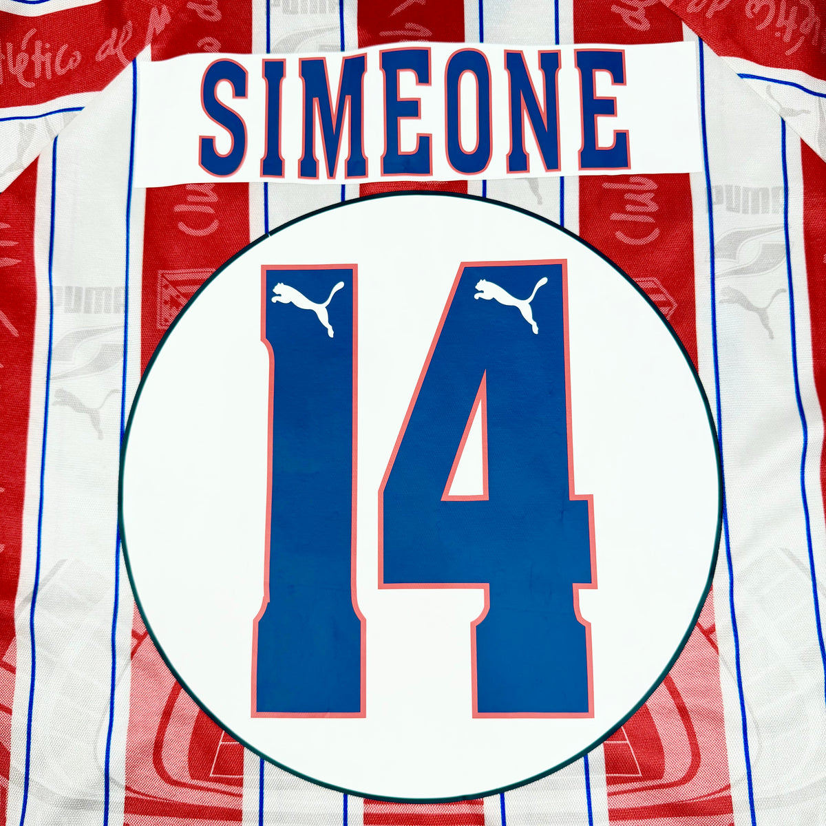 1996/97 Atletico madrid Home Shirt - Diego Simeone - XL