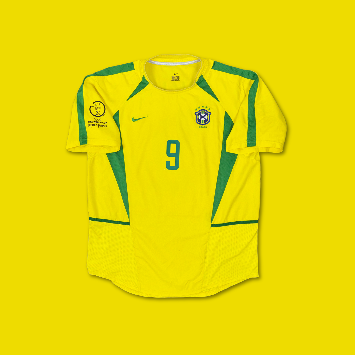 2002/03 Brazil Home Shirt - Ronaldo Nazario - L