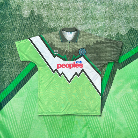 1991/92 Celtic Away Shirt - L