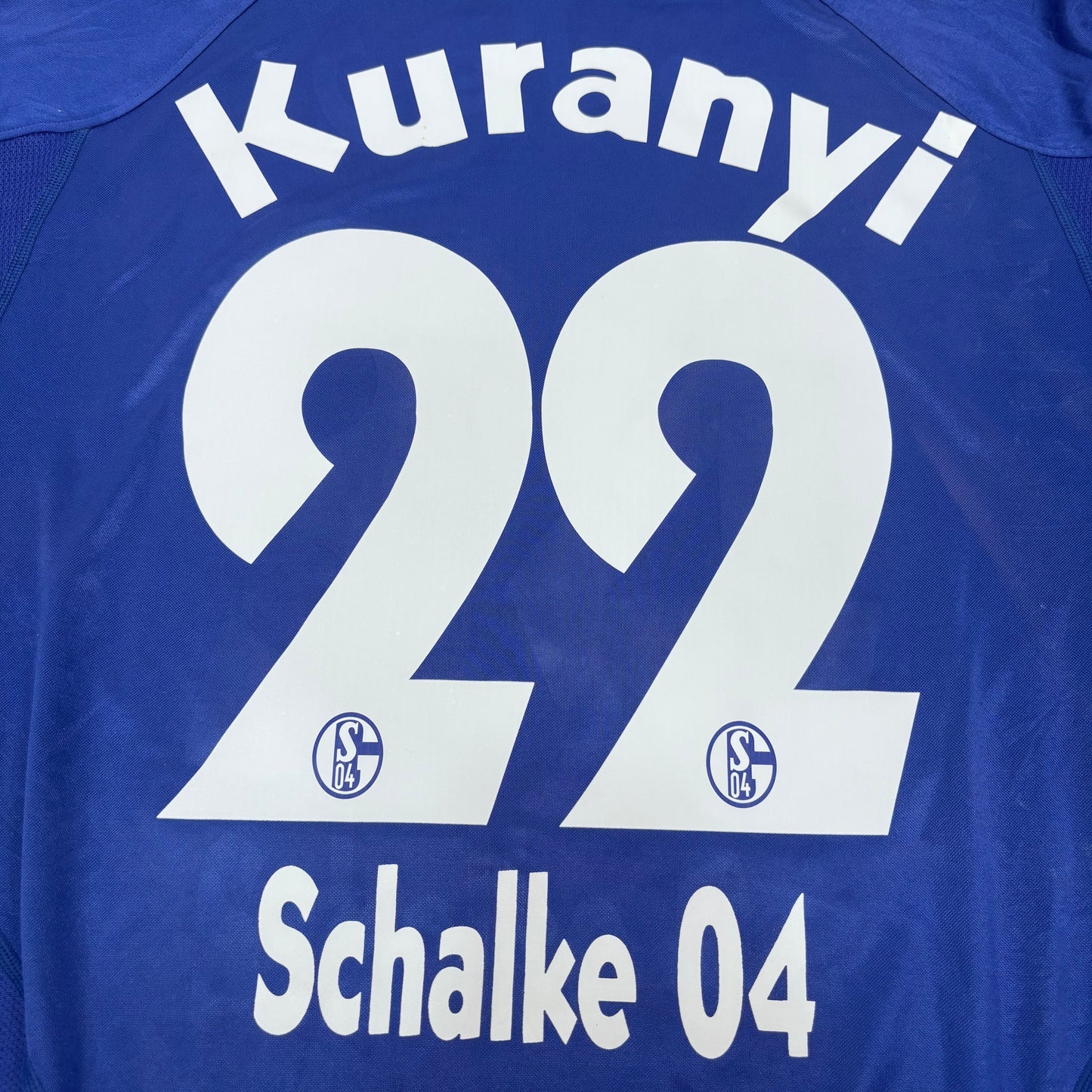 2005/06 FC Schalke Home Longsleeve Shirt - L - Kuranyi