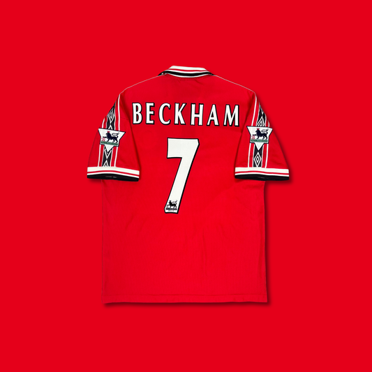 1998/99 Manchester United Home Shirt - Beckham - L