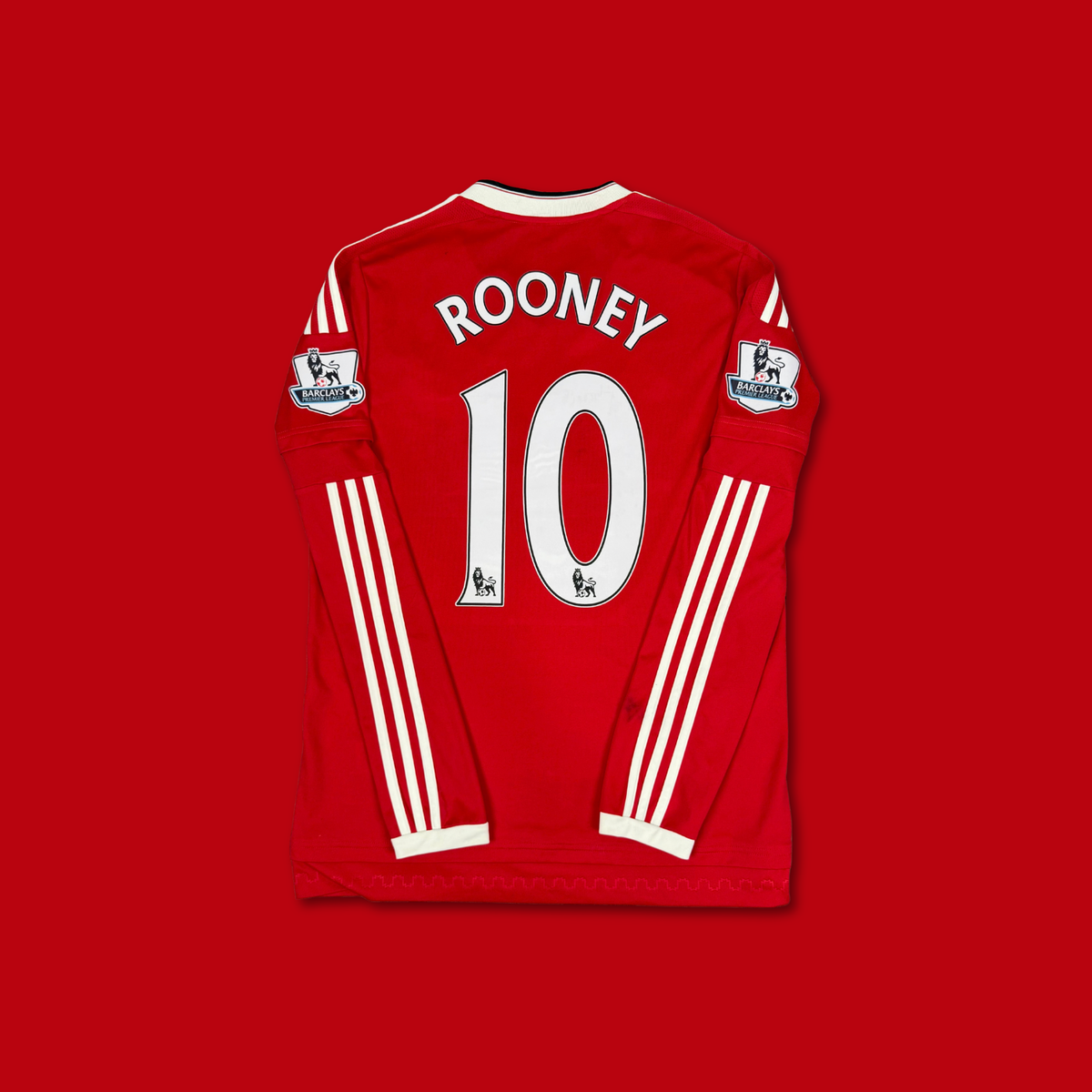 2015/16 Manchester United Home Longsleeve Shirt - Rooney - M