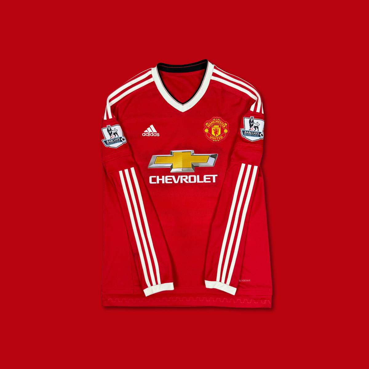 2015/16 Manchester United Home Longsleeve Shirt - Rooney - M