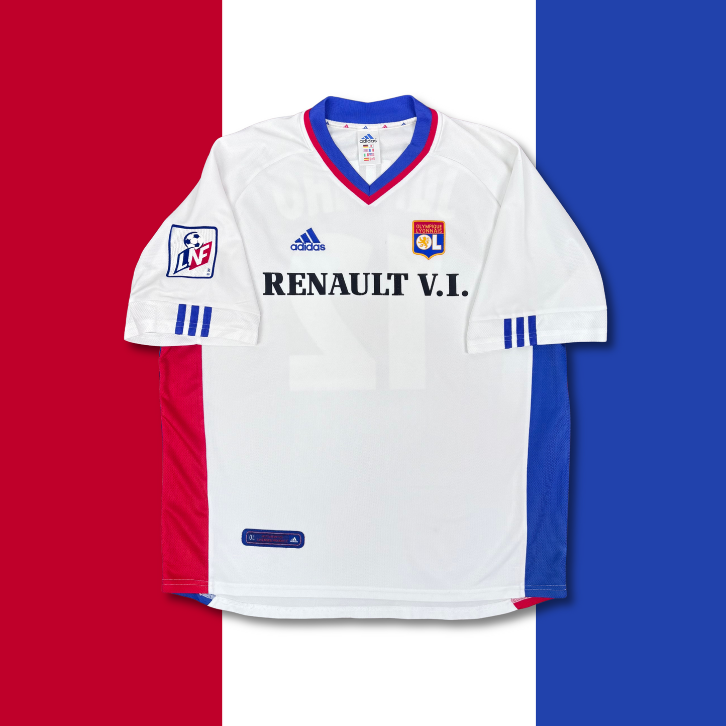 2001/02 Olympique Lyon Home Shirt - Juninho - XL