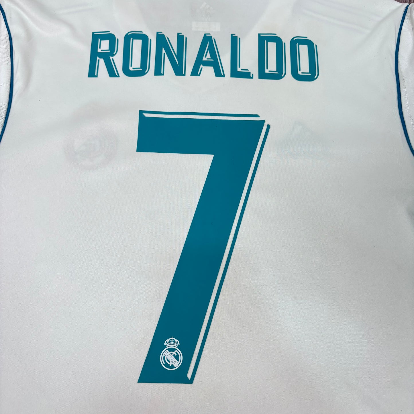 2017/18 Real Madrid Home Longsleeve Shirt - Cristiano Ronaldo - M