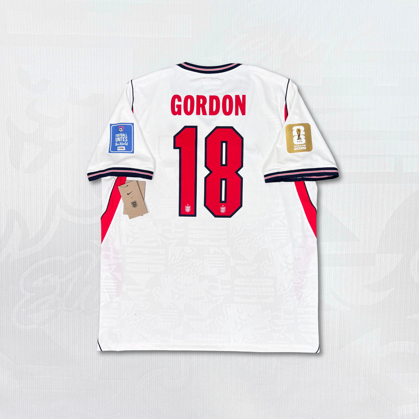 2026/27 England Home Shirt - Gordon - New with Tag - L