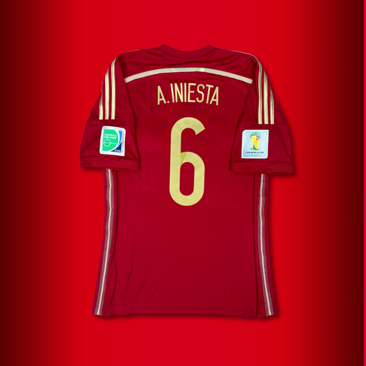2014/15 Spain Home Shirt - Iniesta - M - New with Tag