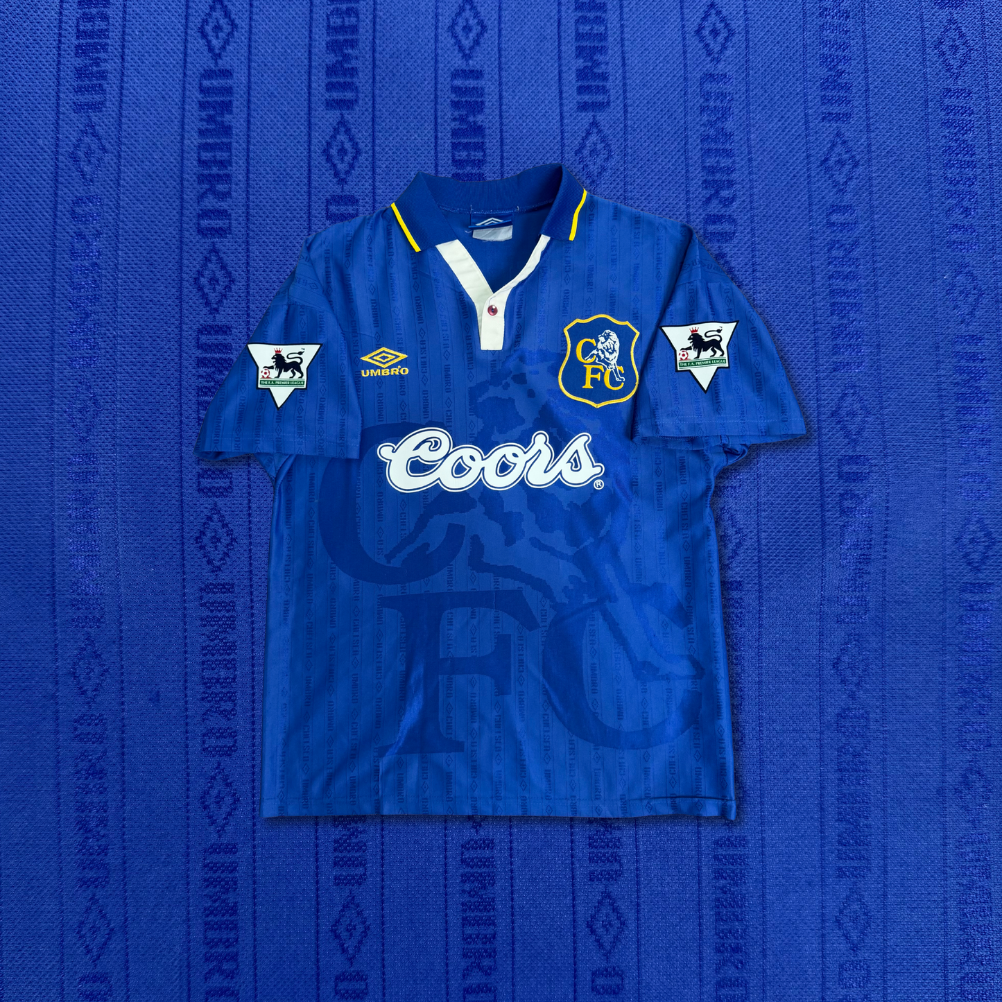 1995/96 Chelsea Home Shirt - Gulit - M